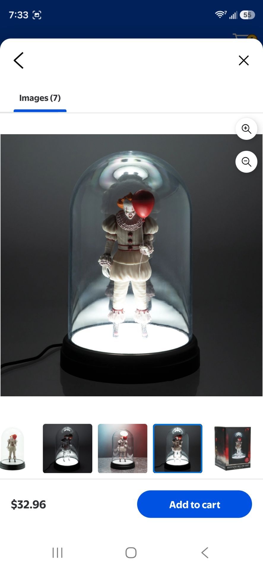 PENNYWISE BELL JAR LIGHT - photo 2