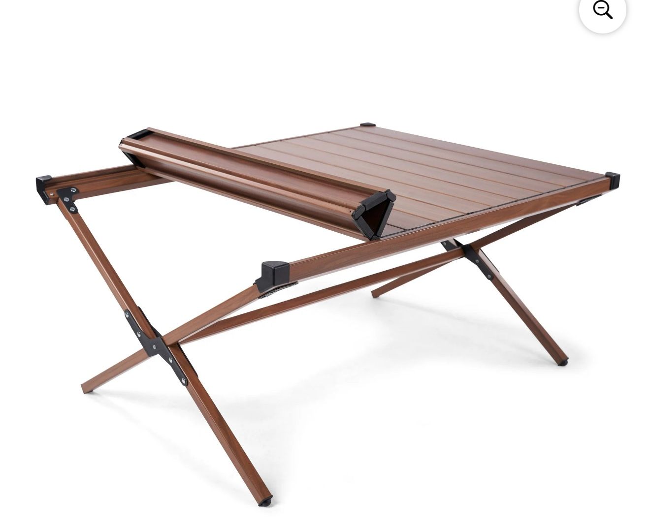 ALUMINUM ROLL-TOP TABLE - photo 2