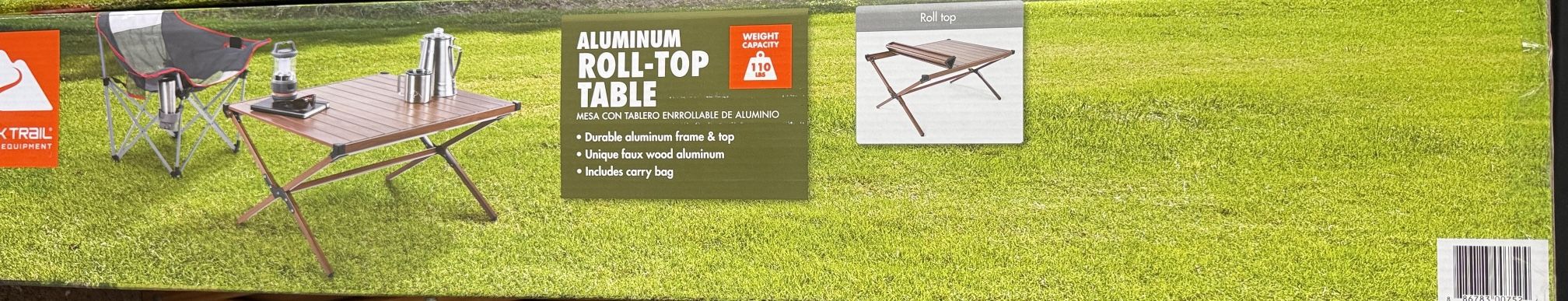 ALUMINUM ROLL-TOP TABLE - photo 4