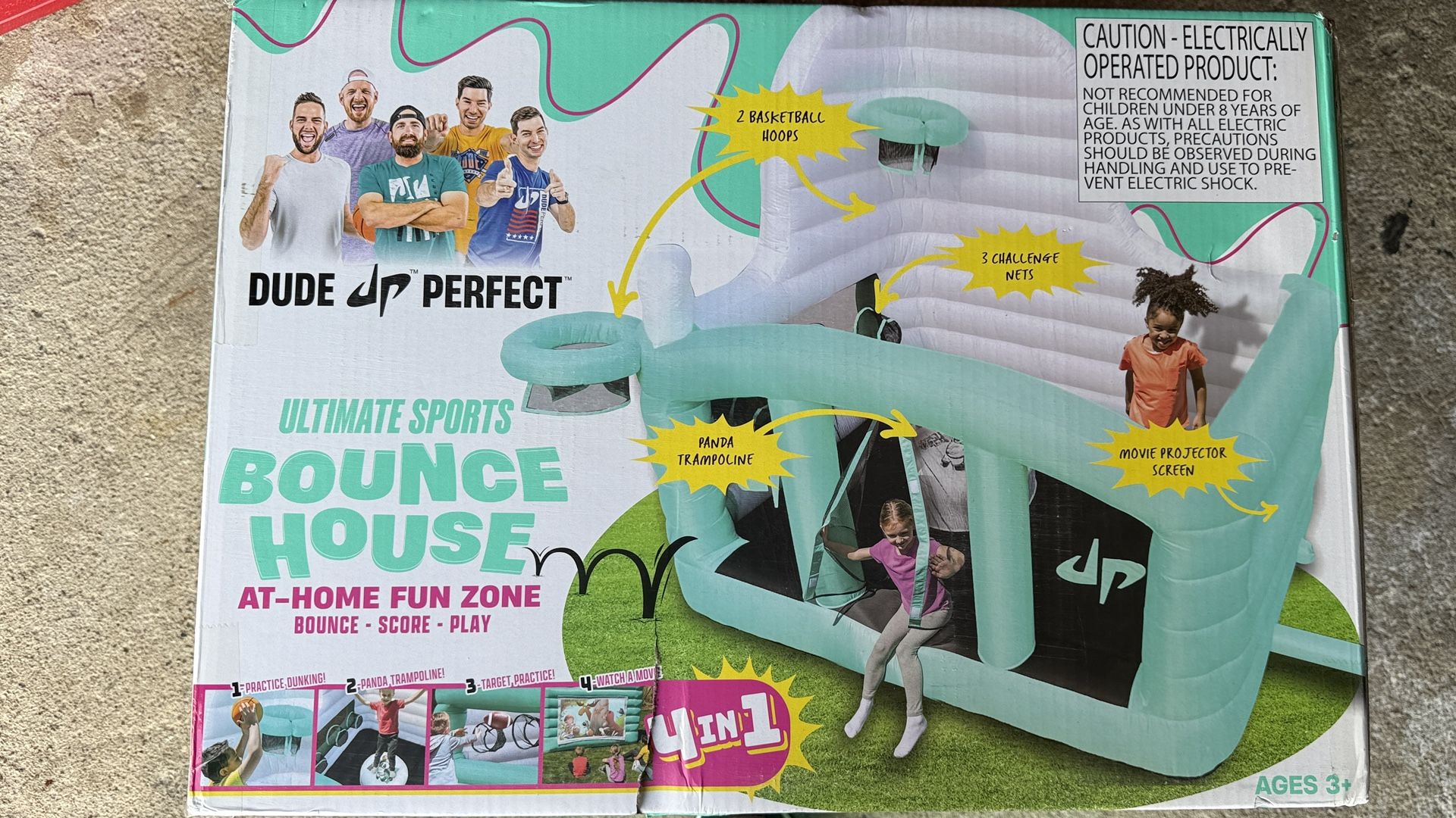 Dude Perfect Ultimate Sports Inflatable Bounce House, 4-in-1, 8' - photo 3