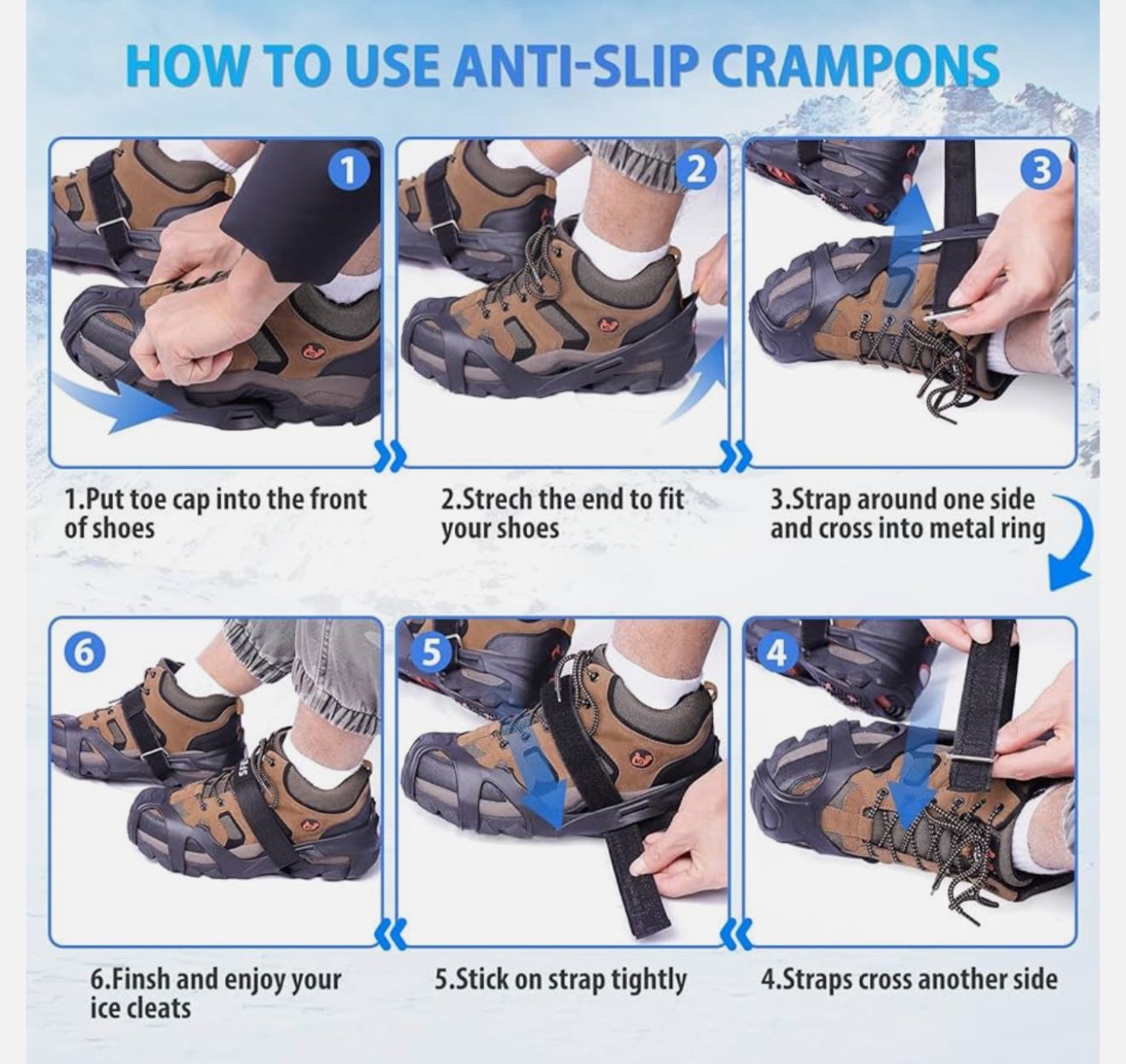 Stay Safe From Slippery Ice Shoe/boot Cleats - photo 4