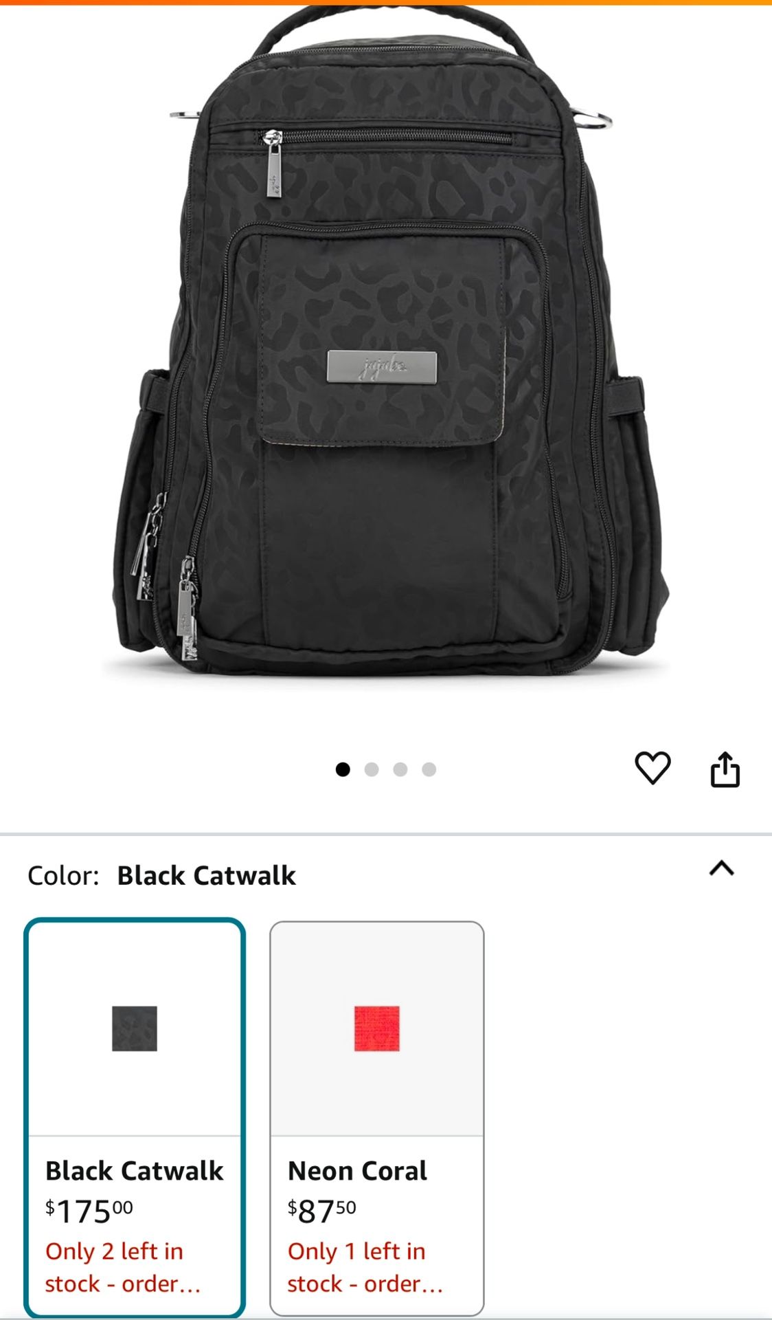 JuJuBe Diaper Bag, Travel Backpack with Portable Changing Pad