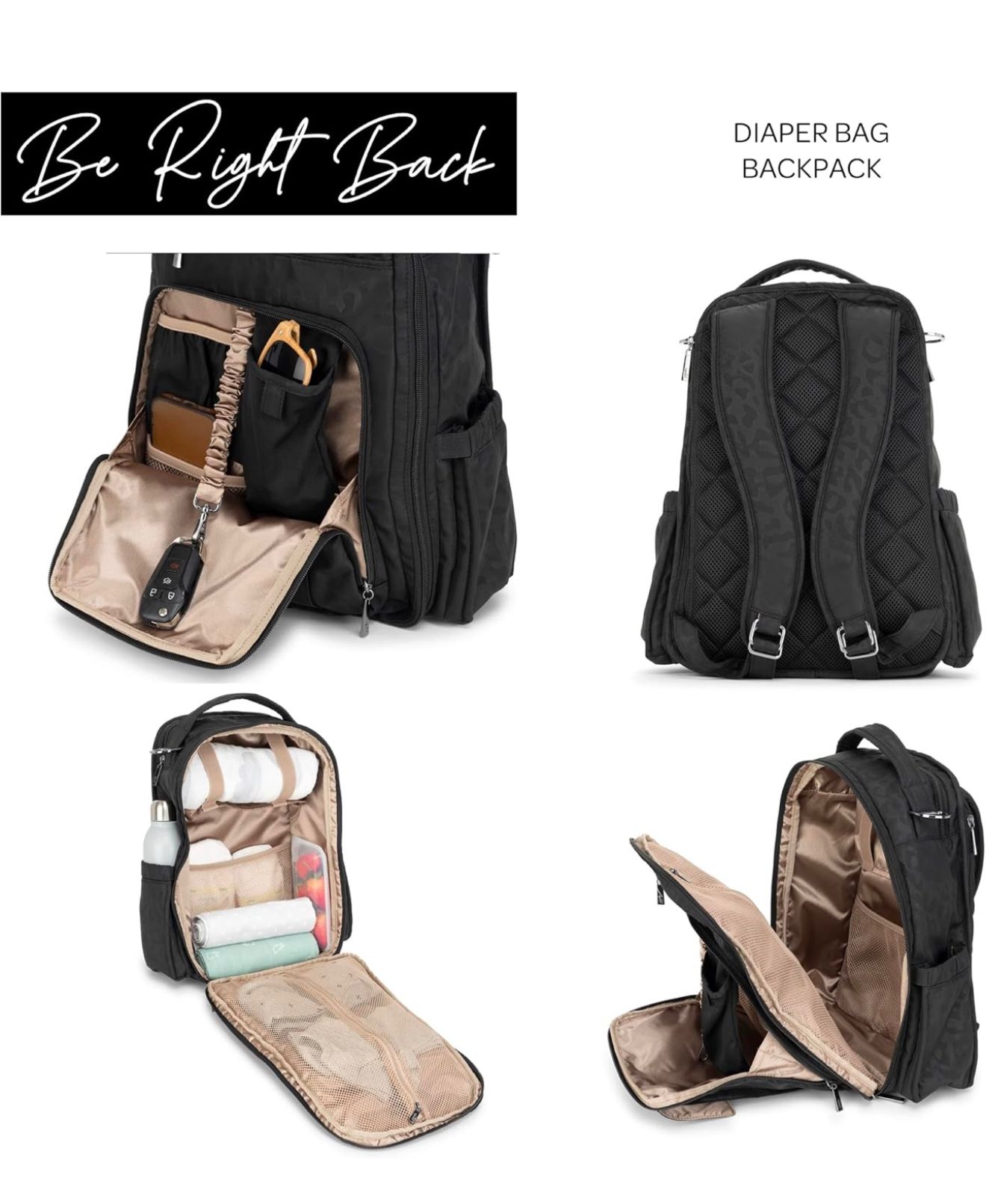 JuJuBe Diaper Bag, Travel Backpack with Portable Changing Pad - photo 3