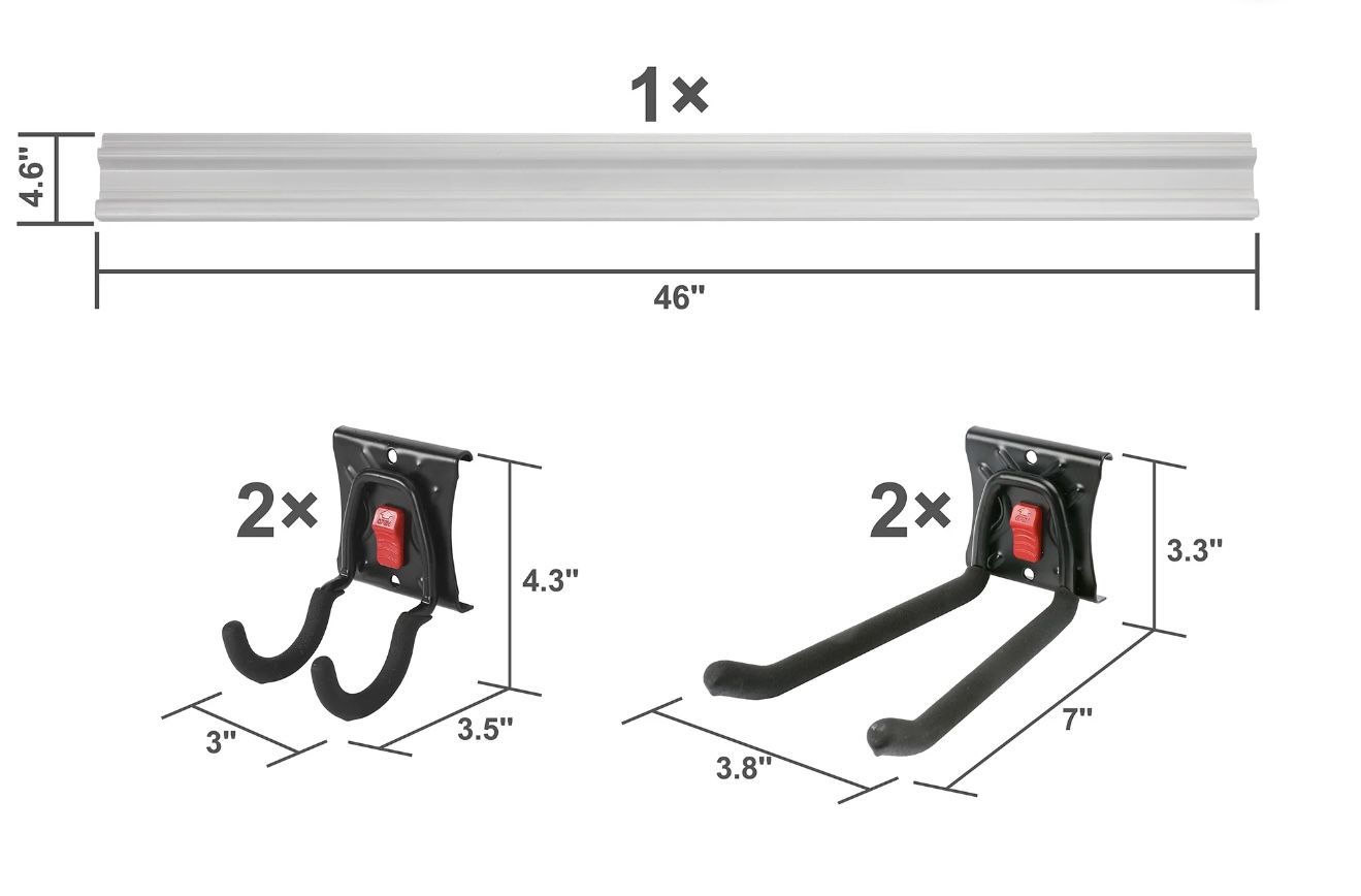 Hyper Tough Quick-Release 5-Piece Snap Rail Kit - photo 3