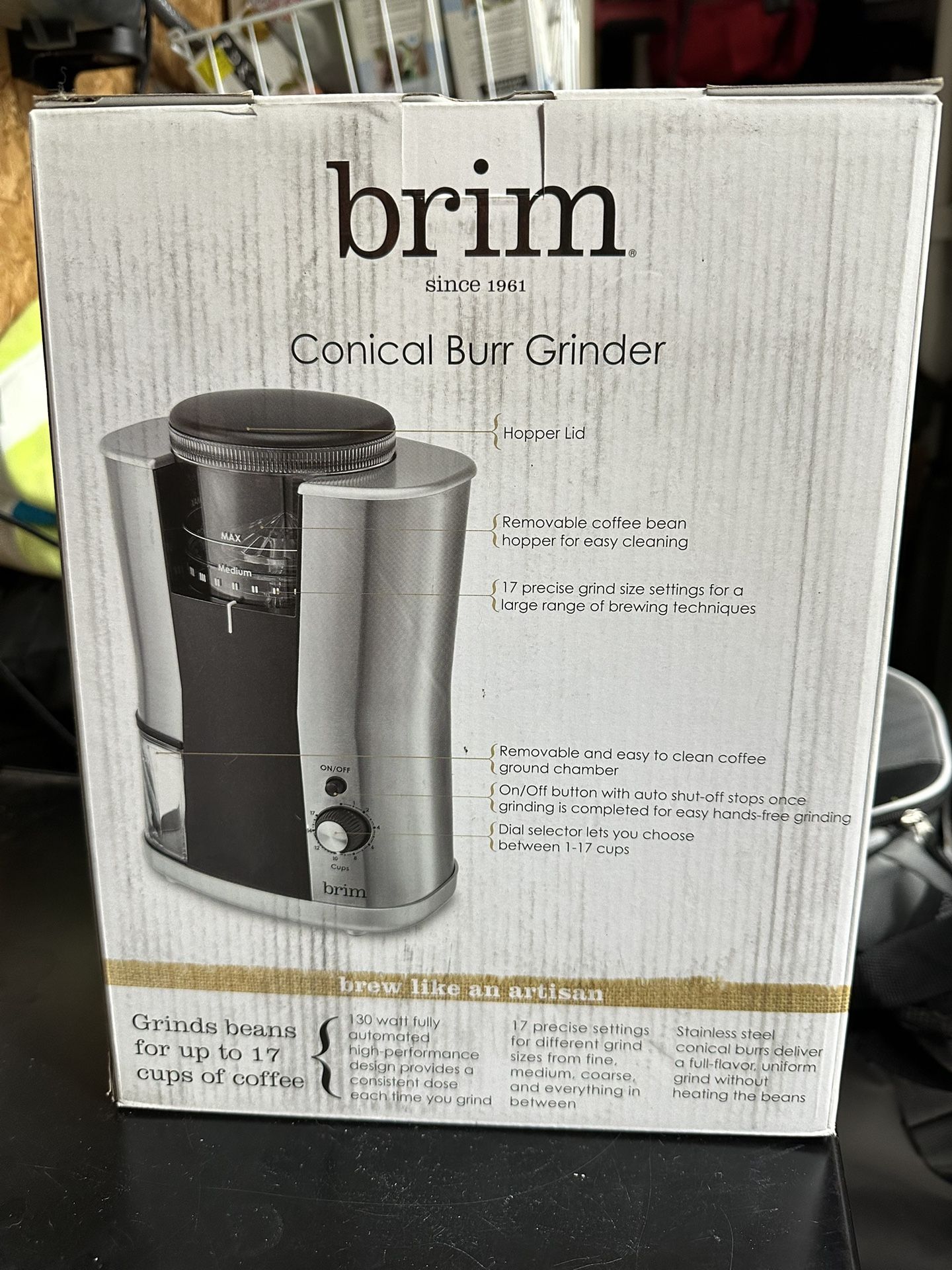 Brim Burr Coffee Grinder