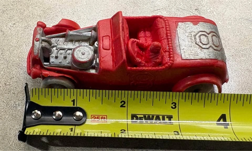 Vintage 1950s Auburn Rubber Company Red Hot Rod Race Car - photo 4