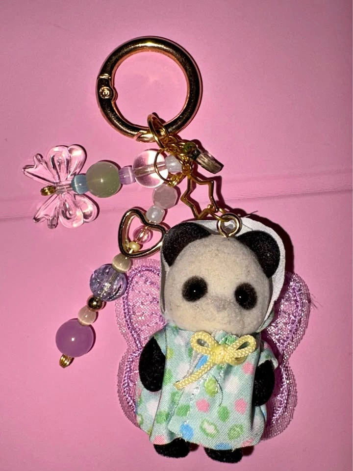 Calico Panda Keychain 🐼