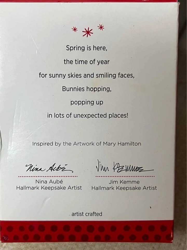 Hallmark Keepsake A Spring Surprise ornament 2013 - photo 2