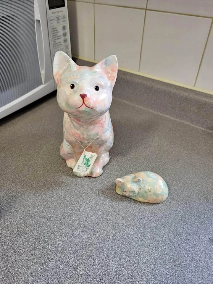 Ceramic cat named Megan