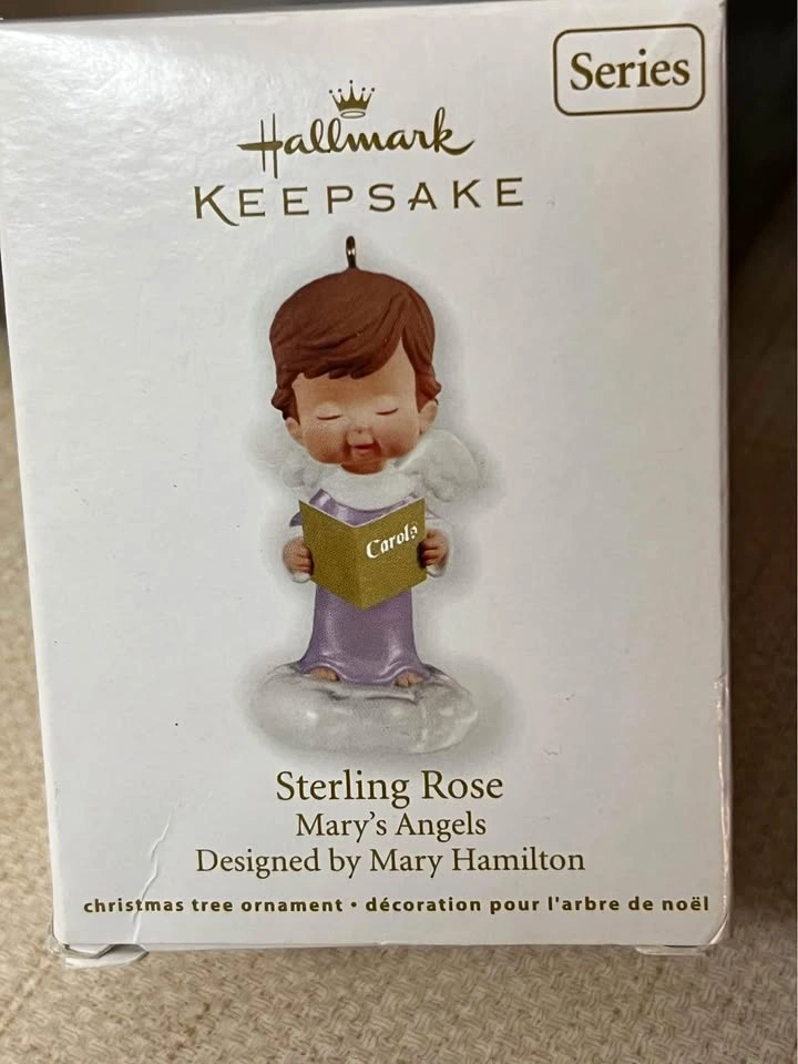 Hallmark Keepsake Sterling Rose - Mary’s Angels ornament 2012