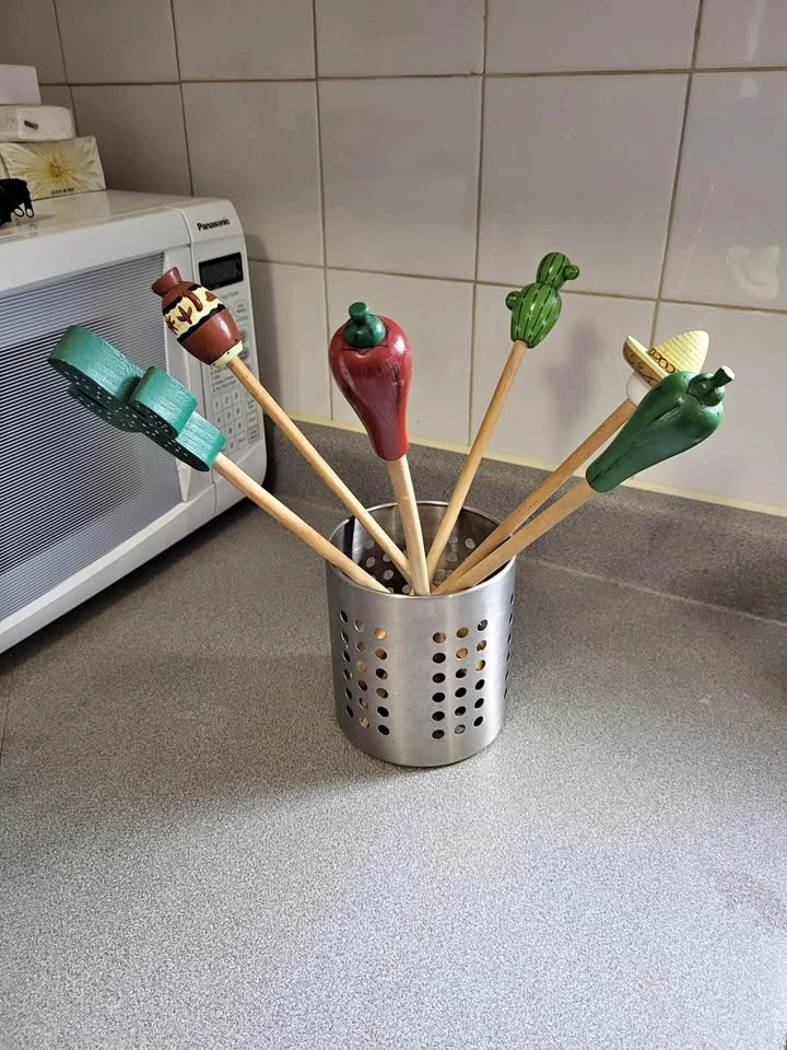 Vintage Wooden utensil set