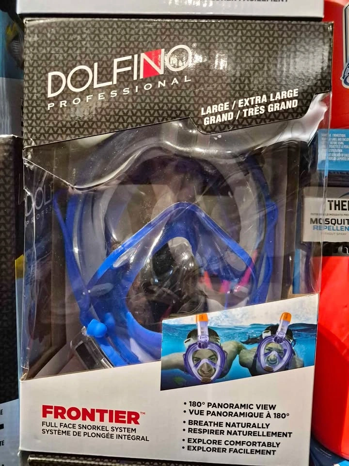 Brand New Dolfino Professional Frontier Full Face Snorkel