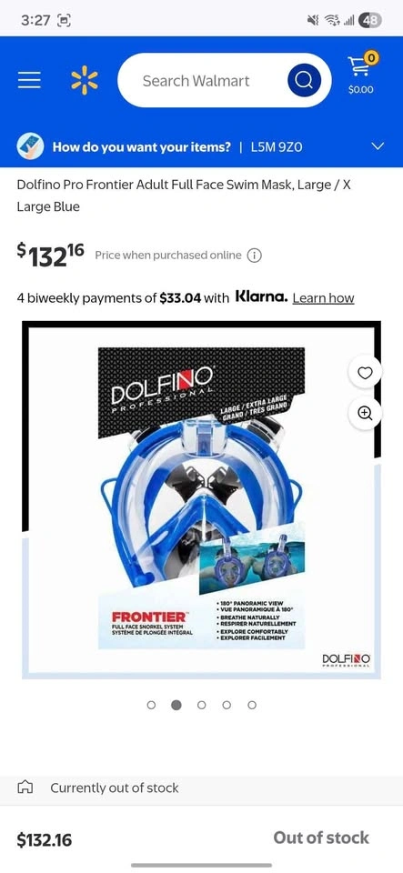 Brand New Dolfino Professional Frontier Full Face Snorkel - photo 2