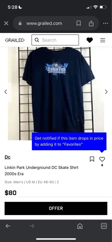 Mint condition Linkin Park Underground 2000s DC shirt - photo 5