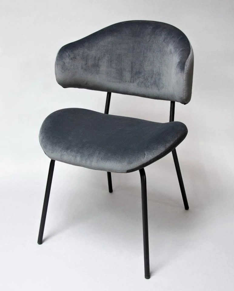 Modern Velvet Accent Chair - Sleek Minimalist Design