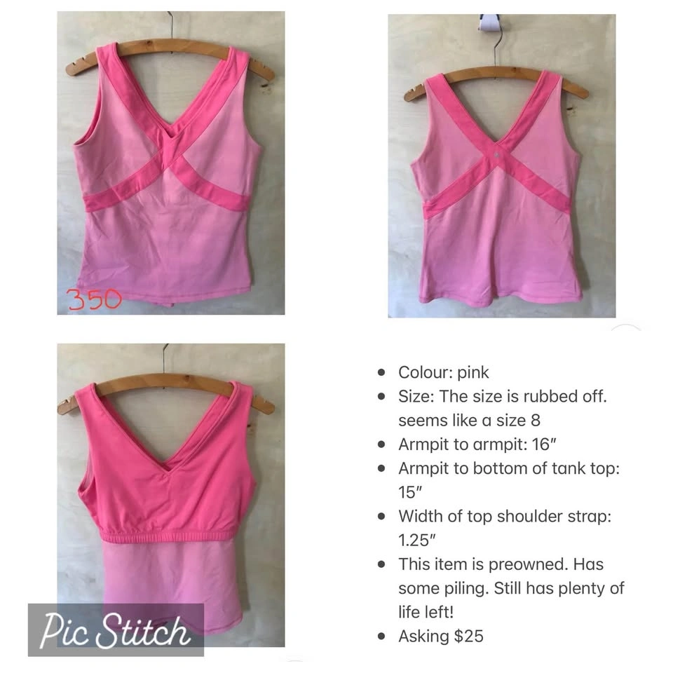 Lululemon 2 tone tank top size 8 - photo 4