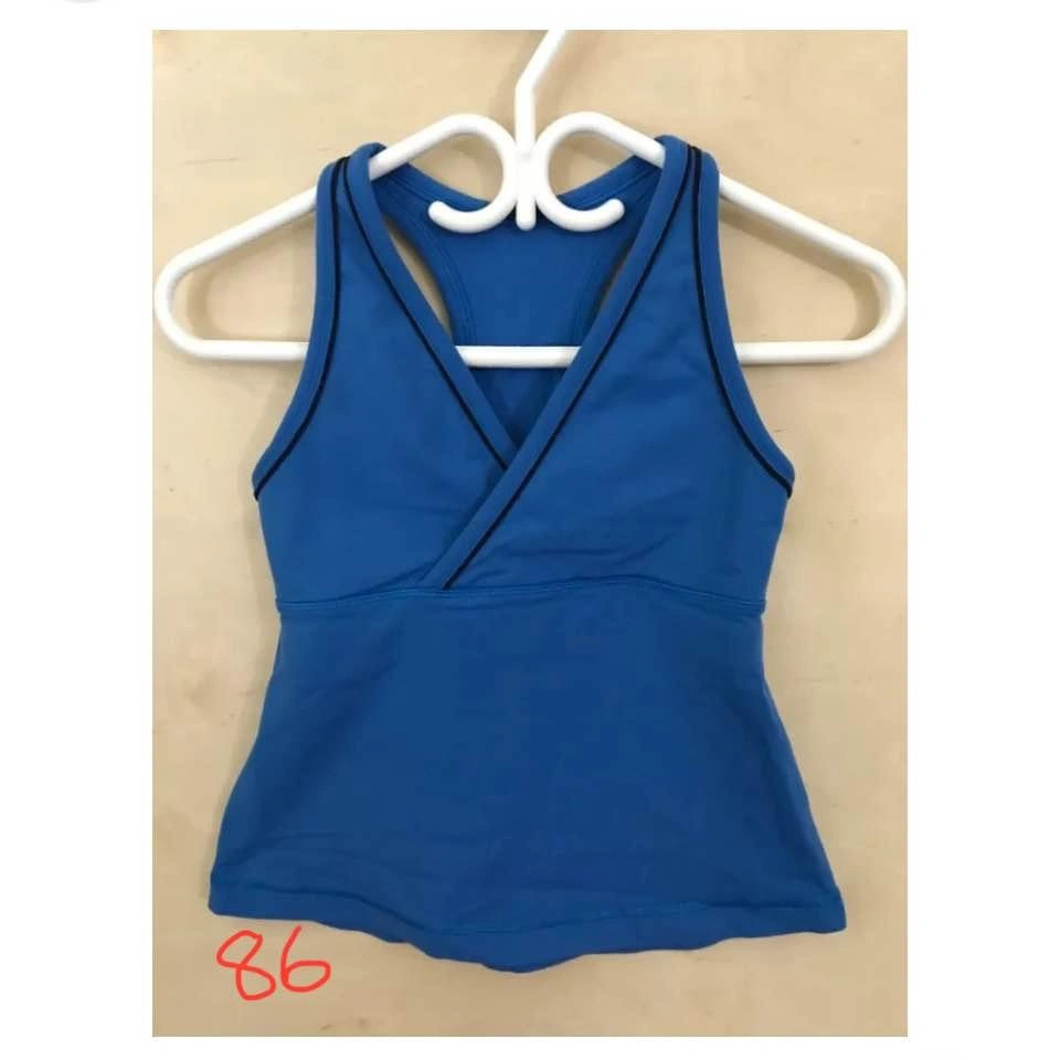 Lululemon blue tank top size 8