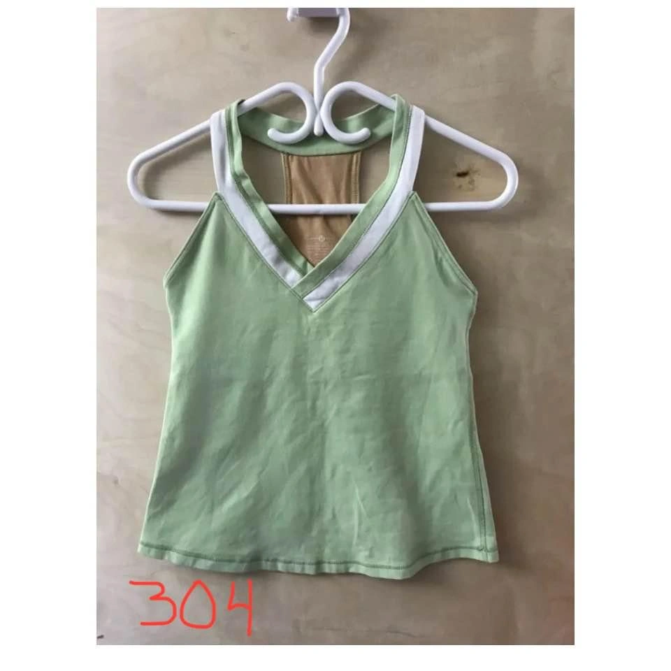 Lululemon light green tank top size 8