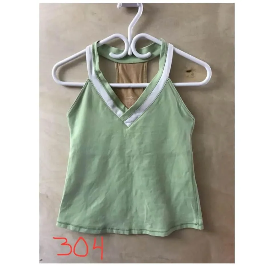 Lululemon light green tank top size 8
