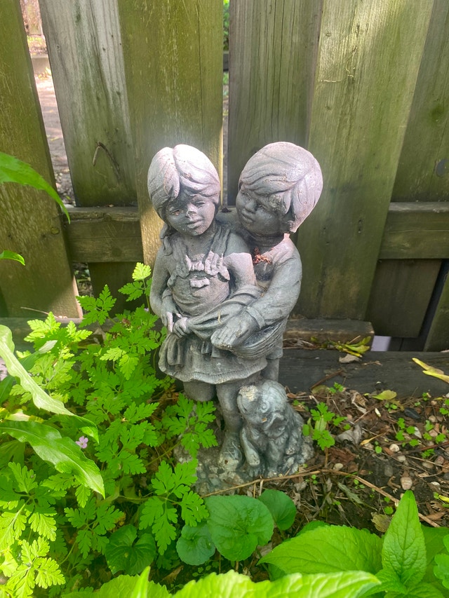 Free stone garden statue