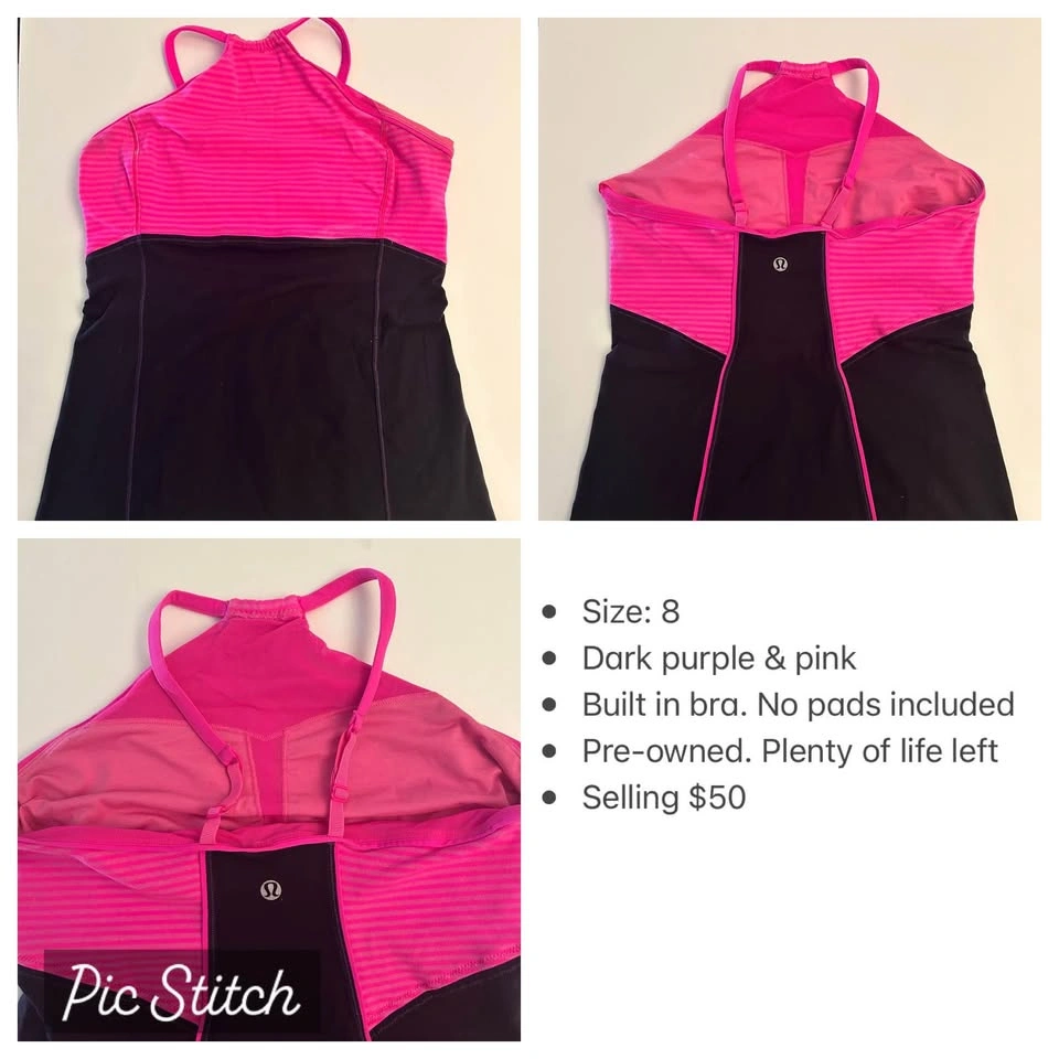 Lululemon tank top pink/eggplant - photo 4