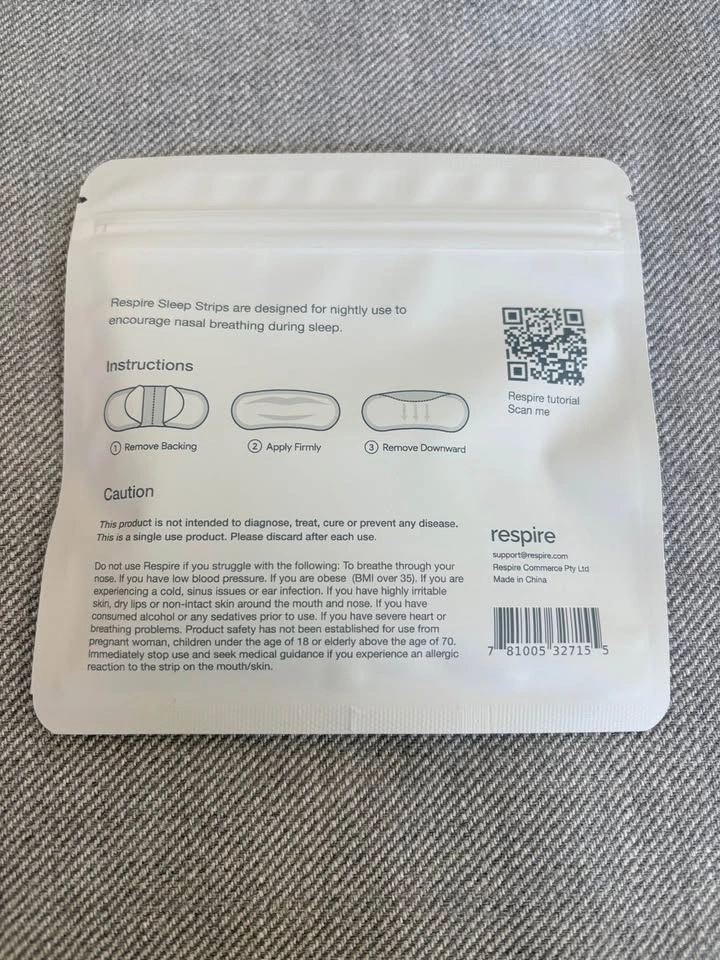Respire Mouth Tape Sleep Strips (30 Count) - photo 2