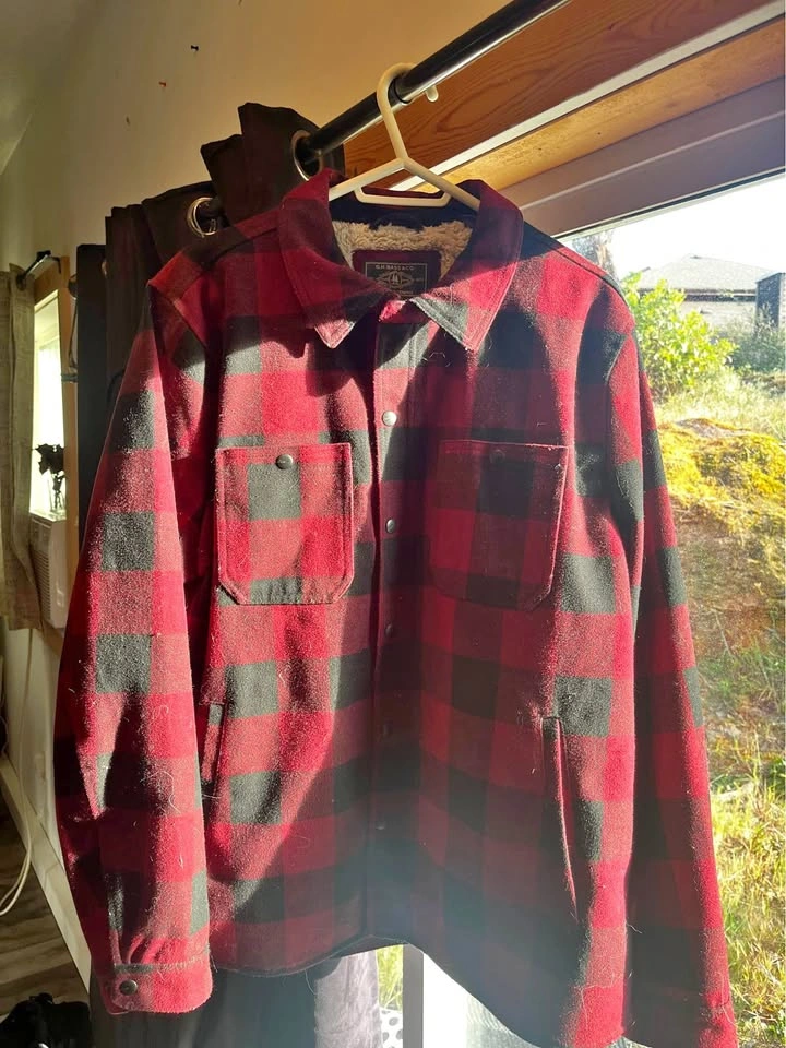 Plaid lined jacket