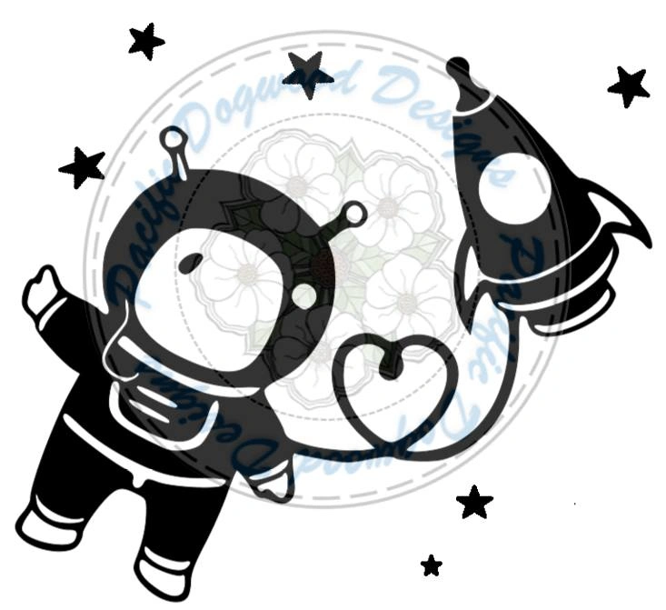 SPACE ASTRONAUT WALL DECAL