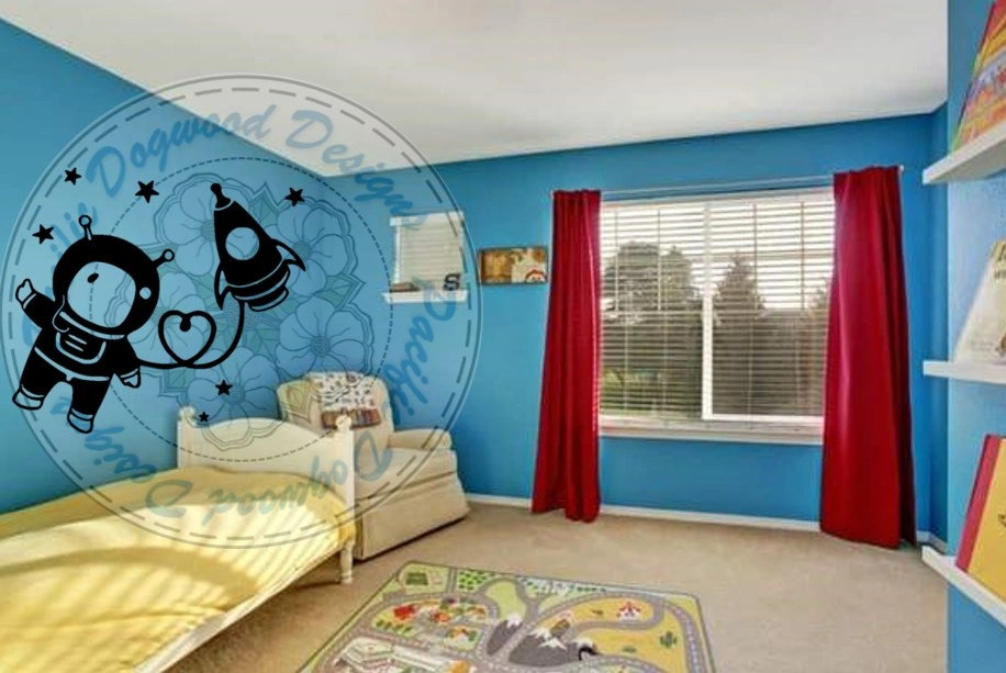 SPACE ASTRONAUT WALL DECAL - photo 3
