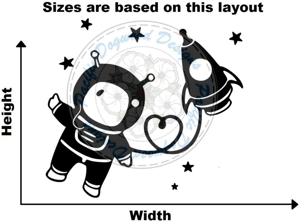SPACE ASTRONAUT WALL DECAL - photo 5