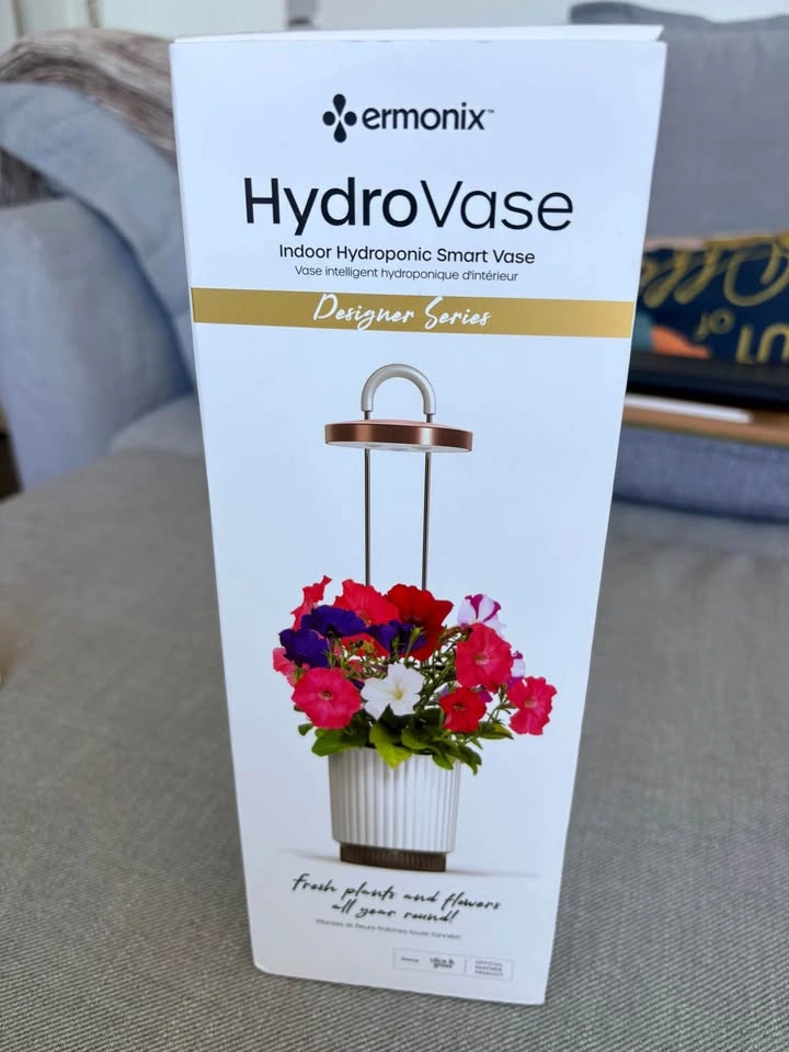 Ermonix HydroVase Indoor Hydroponic Smart Vase with Petunias - photo 2