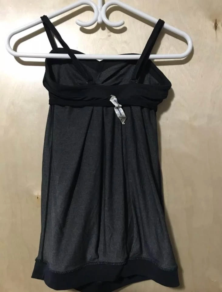 Women’s Lululemon grey/black adjustable spaghetti strap tank top - photo 5