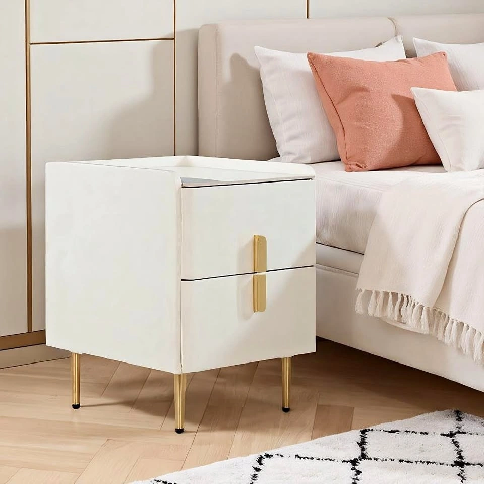 Modern Slim Bedside Table with Ample Storage From $105