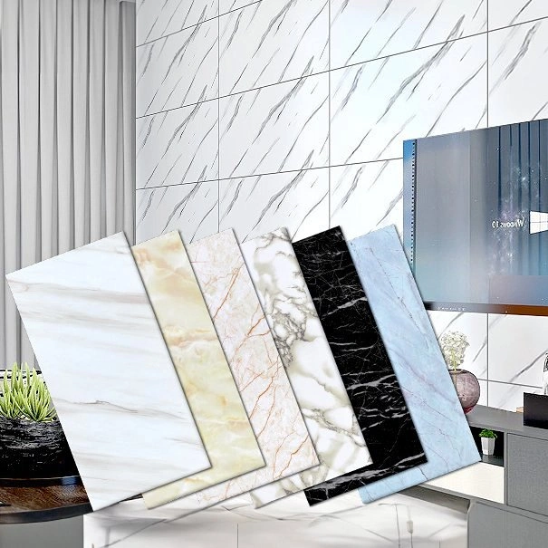 WAP001 A1916 Faux Marble PVC Backsplash Stickers