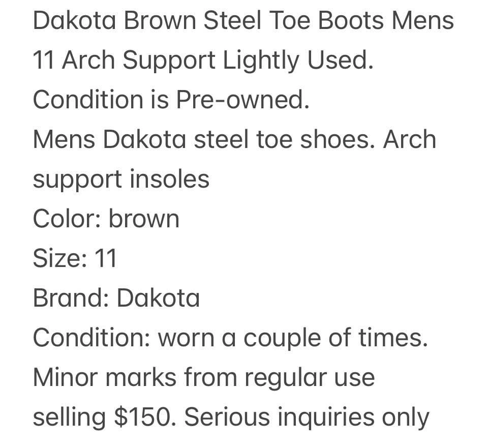 Men’s Dakota Steel Toe boots - photo 5