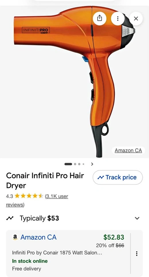Conair Infiniti Pro Hair Dryer Salon Performance