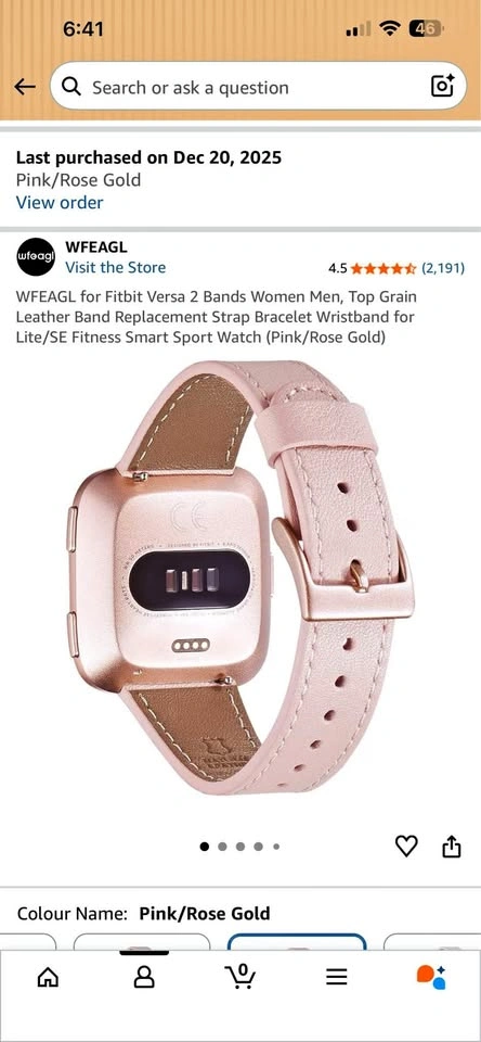 Wfeagl Fitbit versa 2 watch band