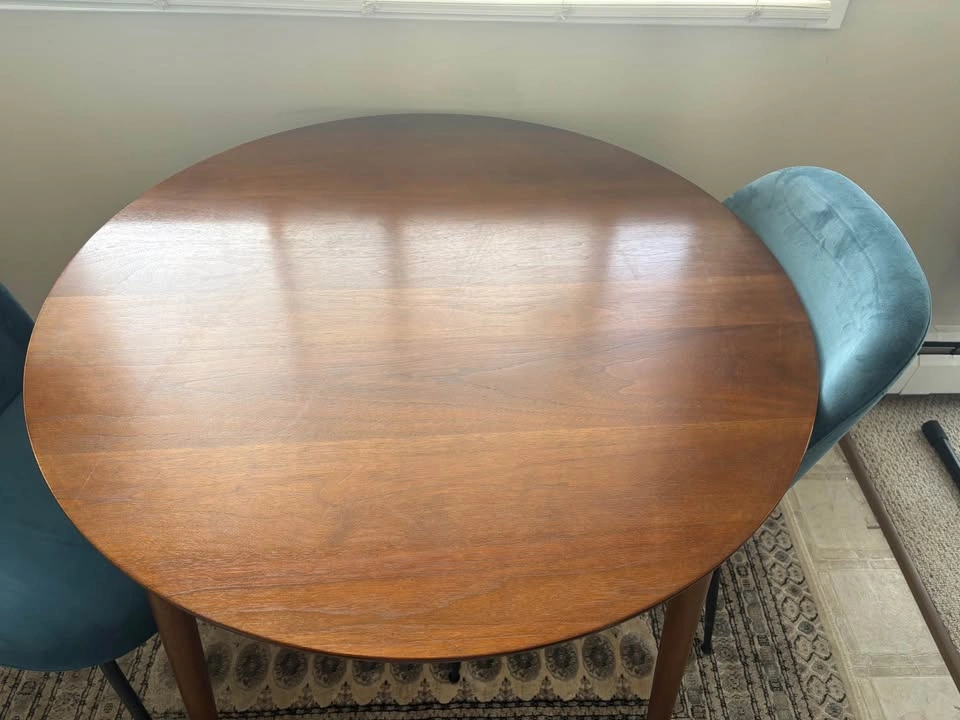 Structube Round Wooden Dining Table - photo 2
