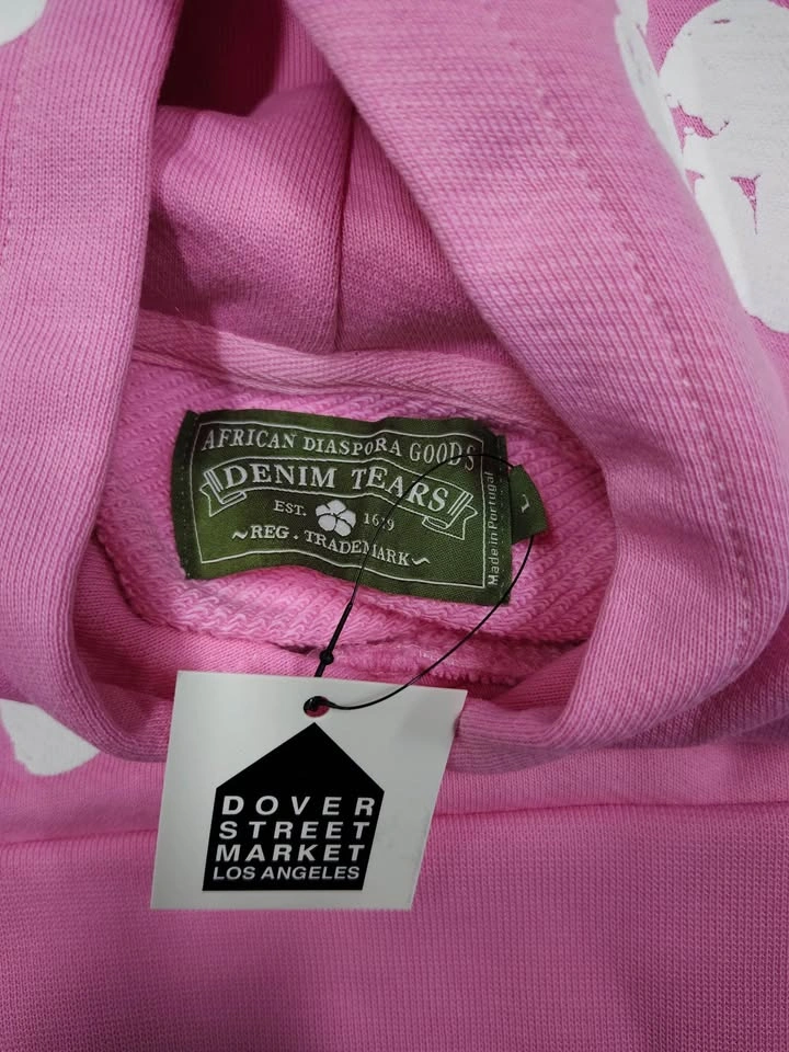 NEW Denim Tears Hoodie (Pink) - photo 2
