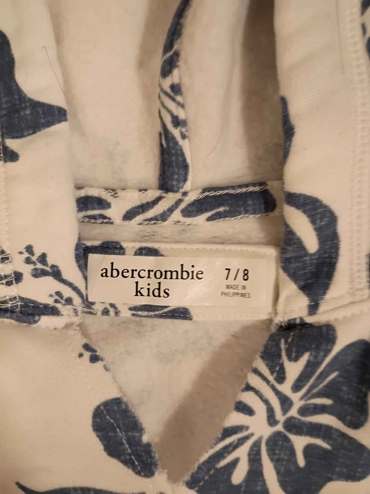 Blue floral pattern Abercrombie kids hoodie - photo 2