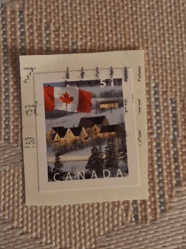 Vintage 2005 Canada 51¢ Stamp - Flag over New Glasgow PEI
