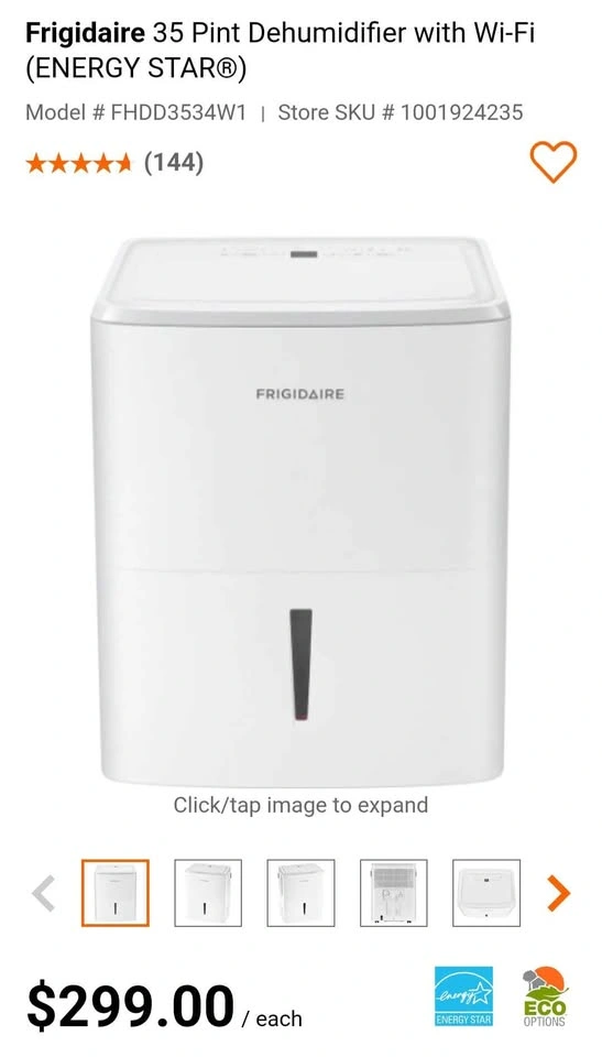 Frigidaire Dehumidifier fan with WiFi - photo 4
