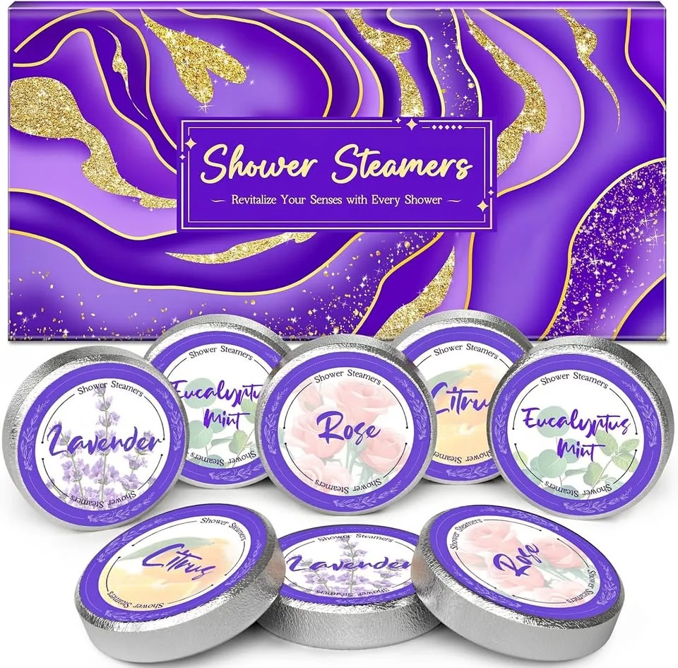 New~Shower Steamers, Lasting, Str Scent, W/EO, Indiv Wrp(8 PC) thumbnail