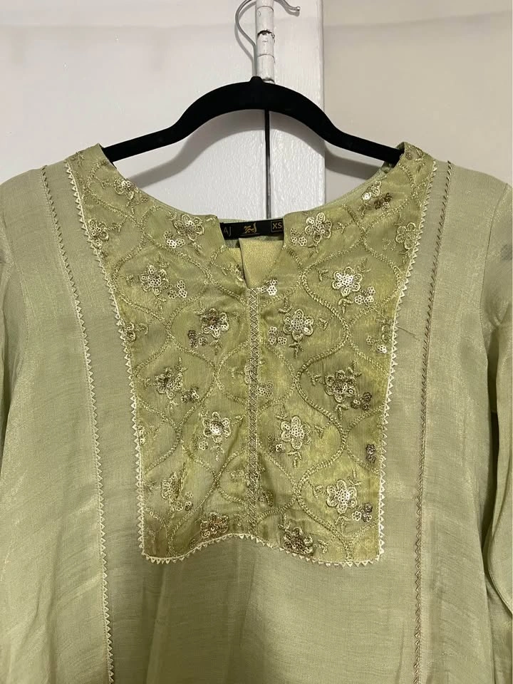 GREEN/GOLD SHALWAR KAMEEZ - photo 2