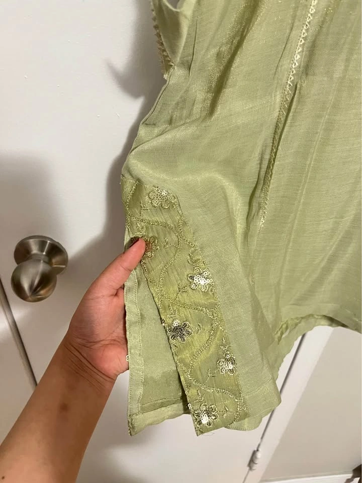 GREEN/GOLD SHALWAR KAMEEZ - photo 4