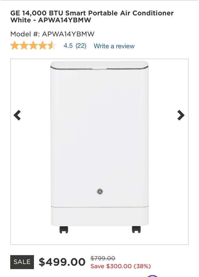 GE 14,000 BTU Air Conditioner - photo 5