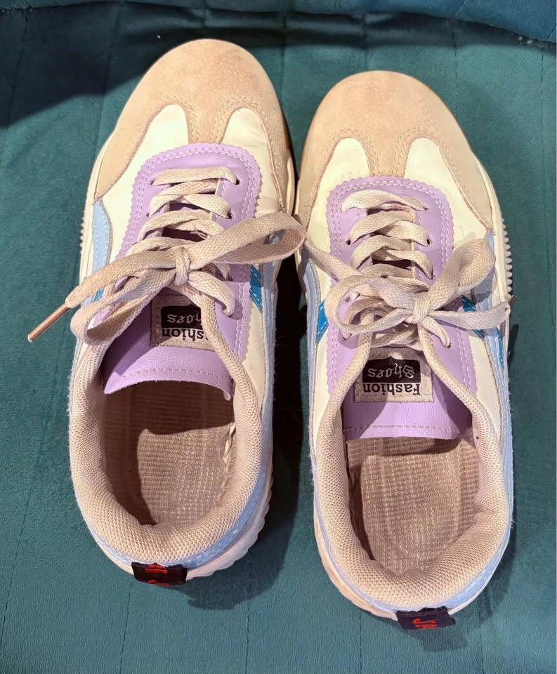 Pastel multi-color casual sneakers - photo 4