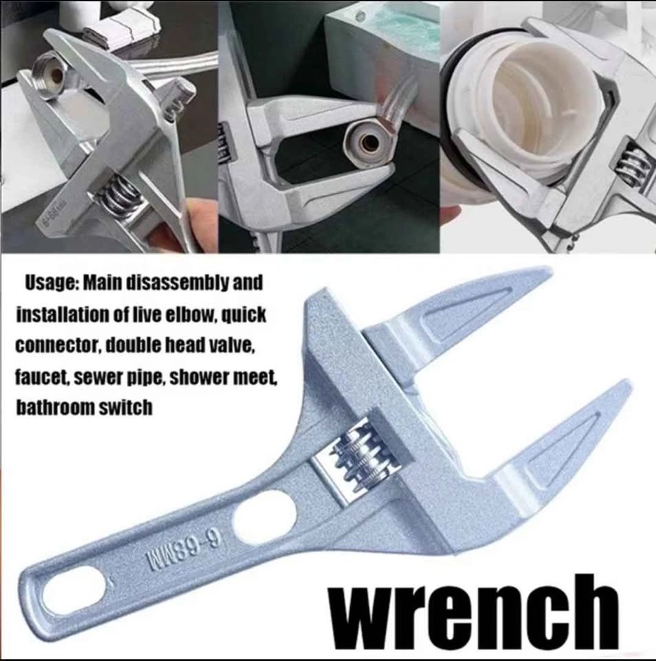 Mini Adjustable Wrench 6-68mm for Sink and Washroom Pipes - photo 2