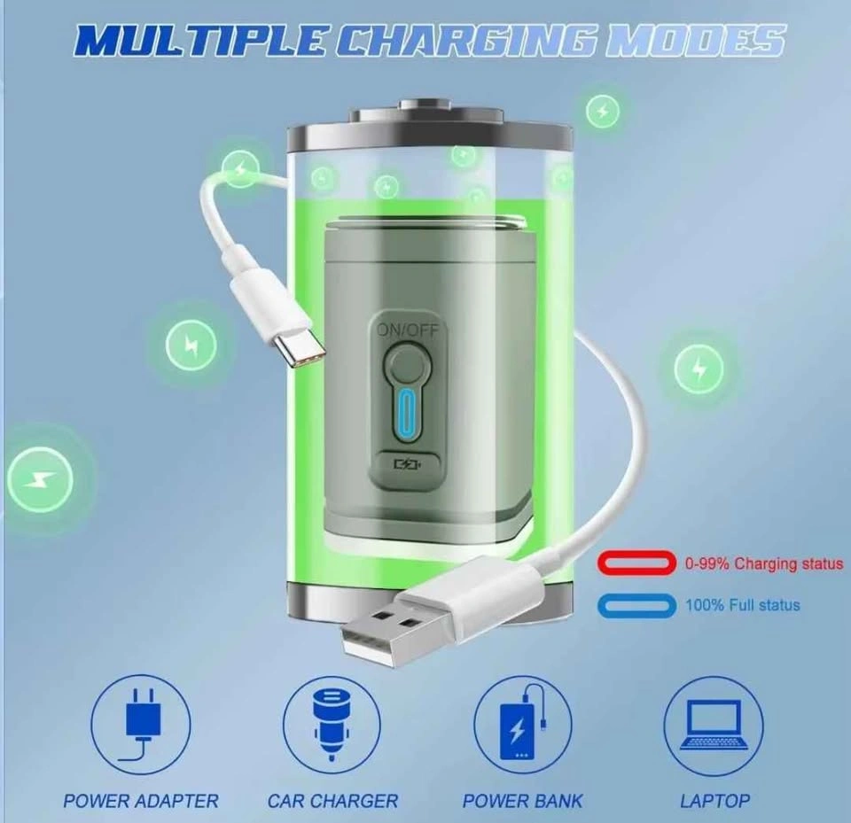 Mini Portable Air Pump with Rechargeable Battery - photo 5