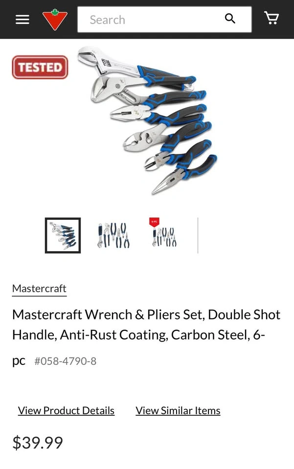 Mastercraft Six Piece Wrench & Pliers Set (BRAND NEW) - photo 4
